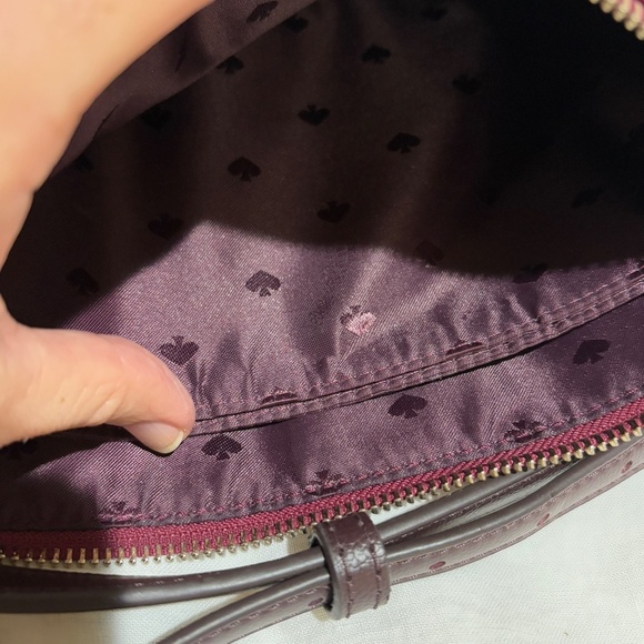 Kate Spade NY Pink Triple Gusset Nylon/Leather Crossbody bag 9.5 X 4 X 7 NWOT - Picture 11 of 16